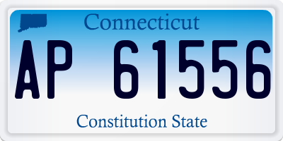CT license plate AP61556