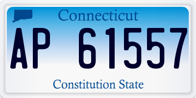 CT license plate AP61557