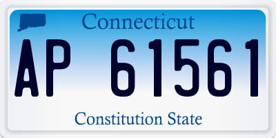 CT license plate AP61561