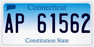 CT license plate AP61562