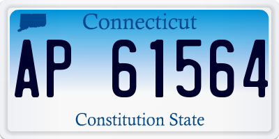 CT license plate AP61564