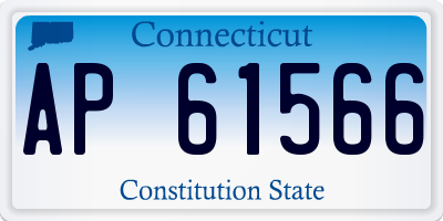CT license plate AP61566