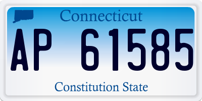 CT license plate AP61585