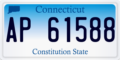 CT license plate AP61588