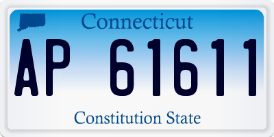 CT license plate AP61611