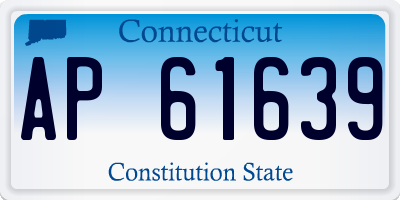 CT license plate AP61639