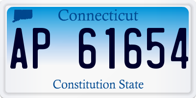 CT license plate AP61654