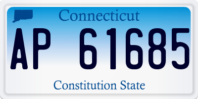 CT license plate AP61685