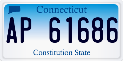 CT license plate AP61686