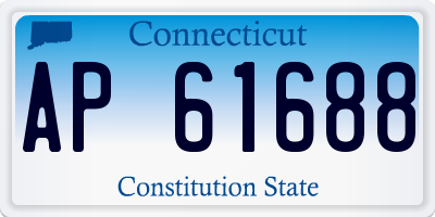 CT license plate AP61688