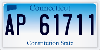 CT license plate AP61711