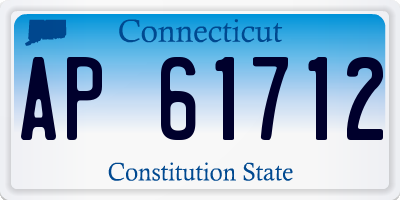 CT license plate AP61712