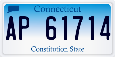 CT license plate AP61714