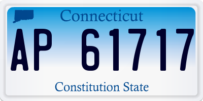CT license plate AP61717