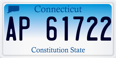 CT license plate AP61722