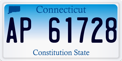 CT license plate AP61728
