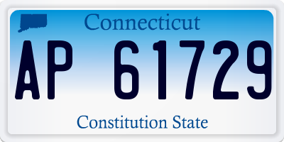 CT license plate AP61729