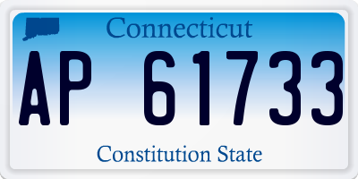 CT license plate AP61733
