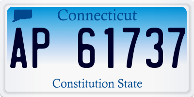 CT license plate AP61737