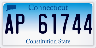 CT license plate AP61744