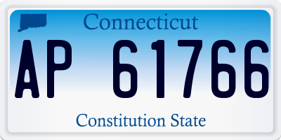CT license plate AP61766