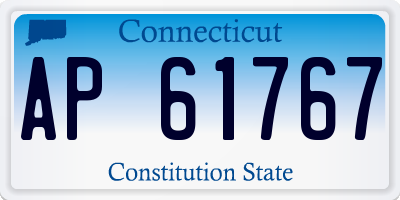 CT license plate AP61767