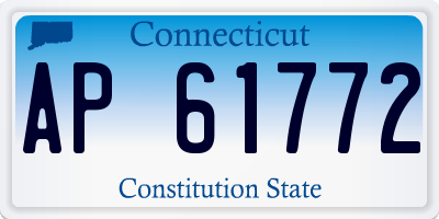 CT license plate AP61772