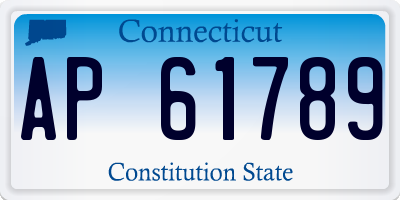 CT license plate AP61789