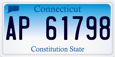CT license plate AP61798