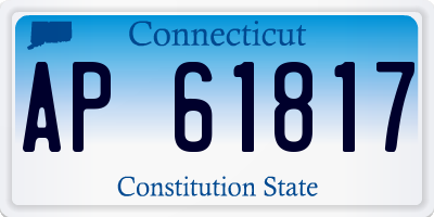 CT license plate AP61817