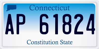 CT license plate AP61824