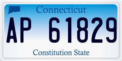 CT license plate AP61829