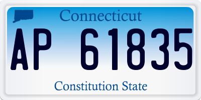 CT license plate AP61835