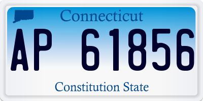 CT license plate AP61856