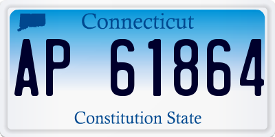 CT license plate AP61864