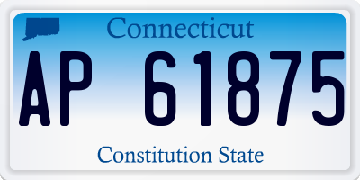 CT license plate AP61875