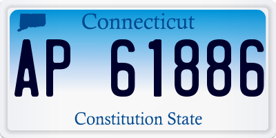 CT license plate AP61886