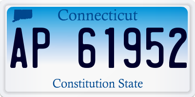 CT license plate AP61952