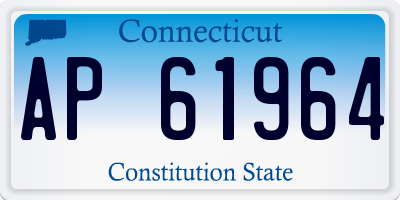 CT license plate AP61964