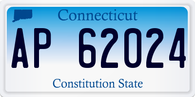 CT license plate AP62024