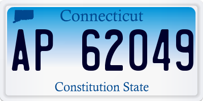 CT license plate AP62049