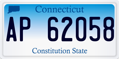 CT license plate AP62058