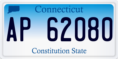 CT license plate AP62080