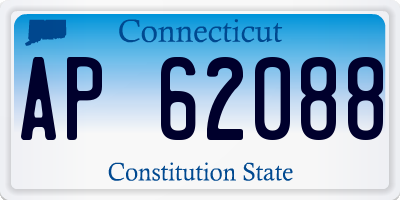 CT license plate AP62088