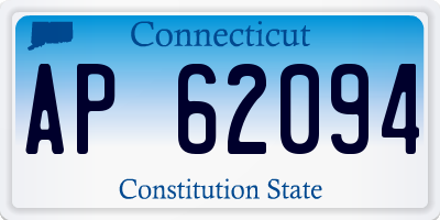 CT license plate AP62094