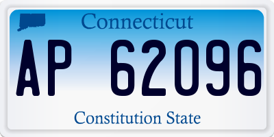 CT license plate AP62096