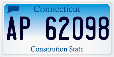 CT license plate AP62098