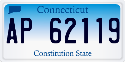 CT license plate AP62119