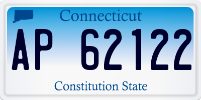 CT license plate AP62122