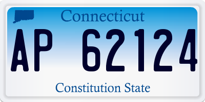 CT license plate AP62124